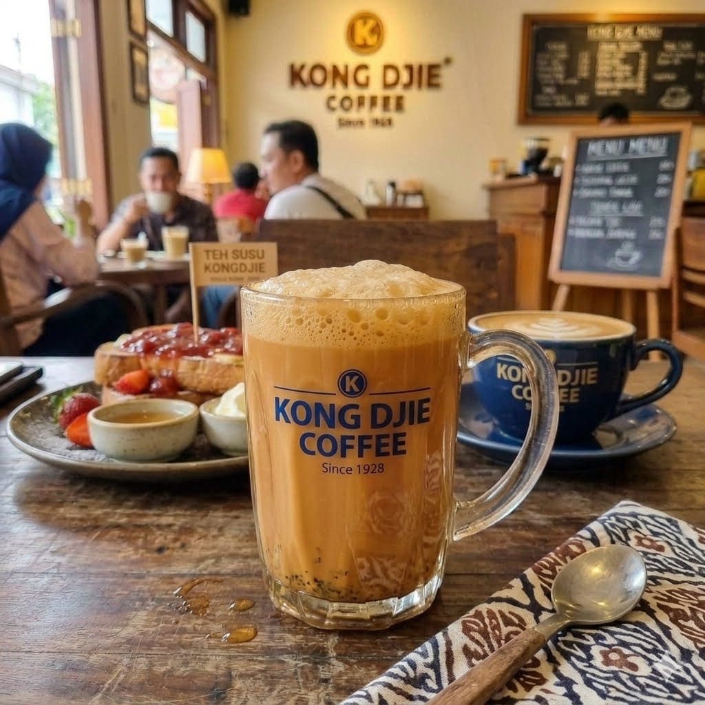 Teh Susu Kongdjie Kedai Kopi Kong Djie